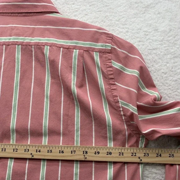 American Eagle Button Up Shirt Mens XL X-Large‎ Muscle Fit Preppy Striped Retro - Picture 9 of 13